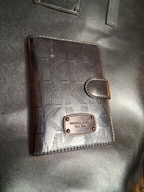 Michael Kors Rose Gold Embossed MK Monogram Wallet